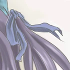 蓝色细绳蝴蝶结