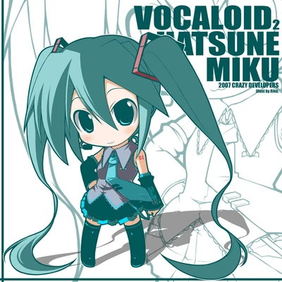 原图是rikumaru于2007年为初音绘制的某个专辑封面风格的作品。
