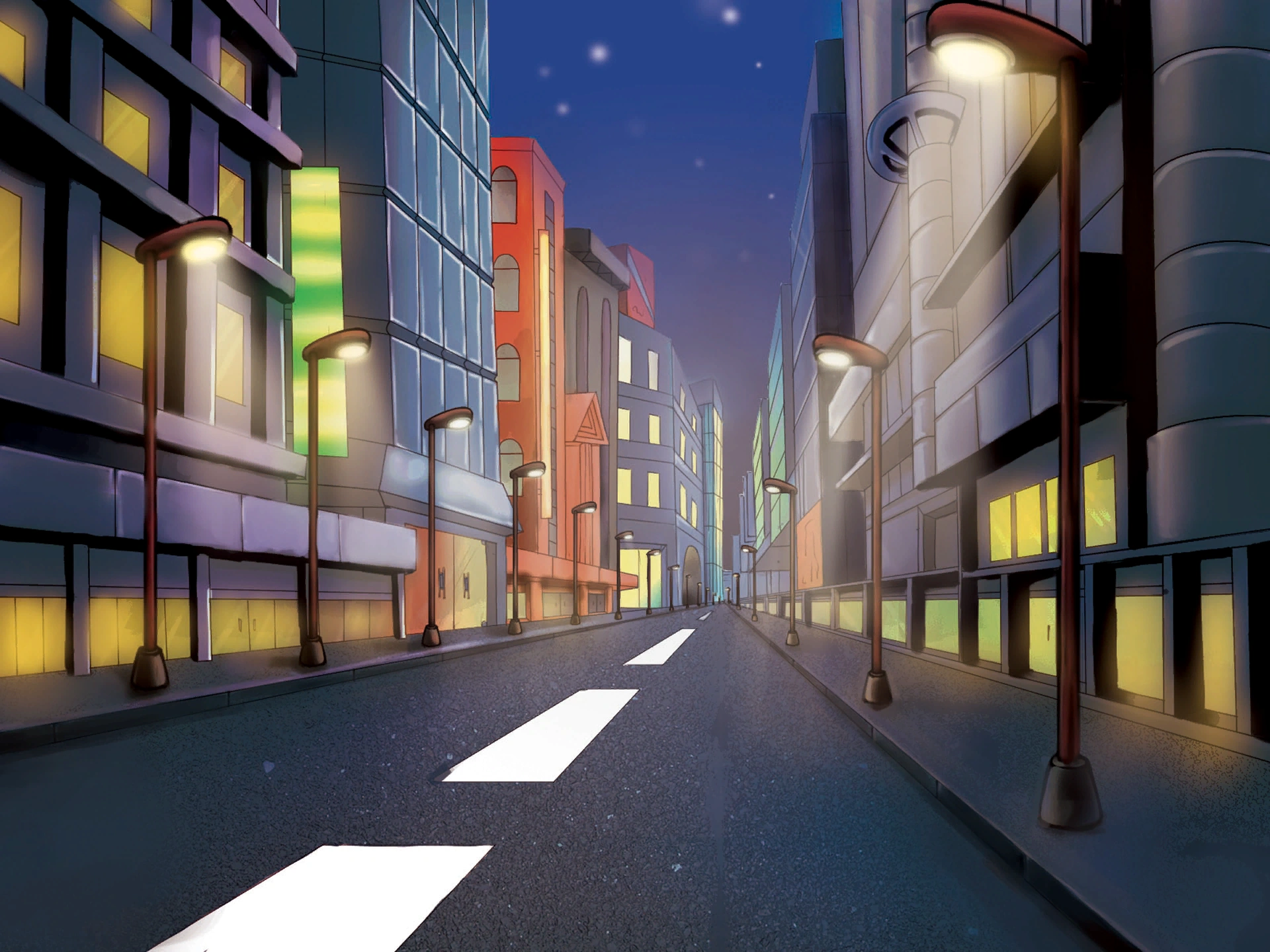 这里没有格林达姆-street night.png