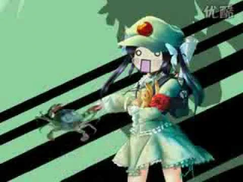 萌萌的绿坝娘甩葱歌