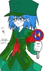 蓝色短发人设