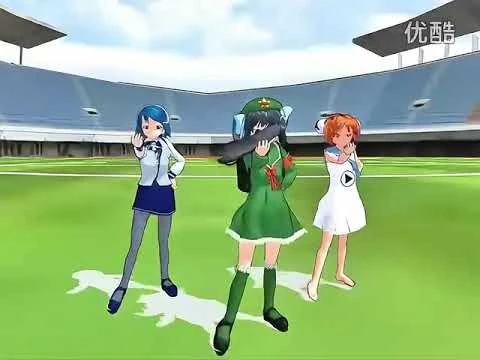 【高清修复补档】绿坝娘AC娘WIN7娘dance